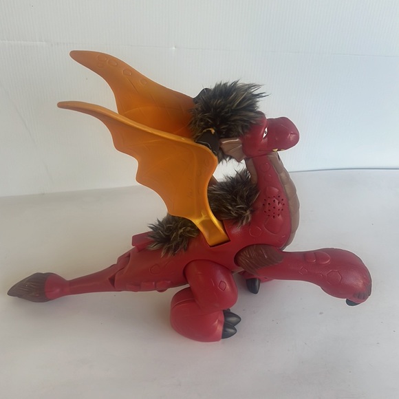 2009 Fisher-Price Imaginext Large Fuzzy Dragon Roaring Sound - Picture 4 of 5